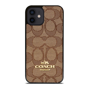 COACH NEW YORK PATTERN BROWN iPhone 12 Pro Case